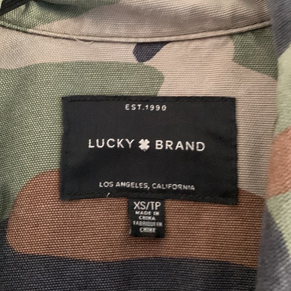 Lucky Brand camouflage Utility jacket size XS - Picture 4 of 5